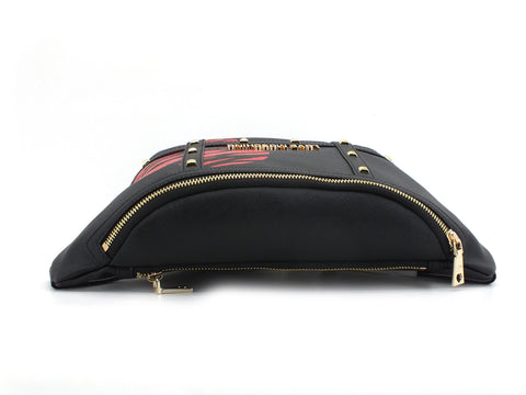 LOVE MOSCHINO Marsupio Stampa Cuore Nero Rosso JC4073PP1CLG100A
