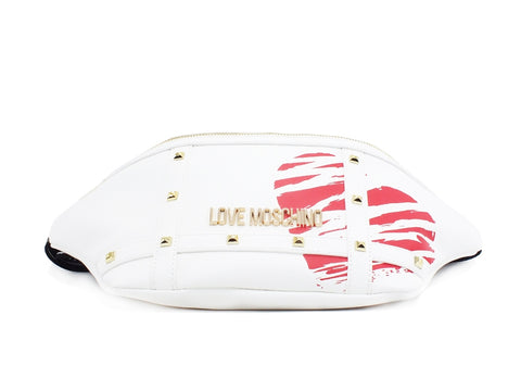 LOVE MOSCHINO Marsupio Stampa Cuore Bianco Rosso JC4073PP1CLG110A