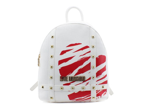 LOVE MOSCHINO Backpack Studs Heart Black Gold JC4077PP1CLG100B