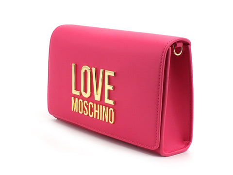 LOVE MOSCHINO Pochette Borsa Logo Oro Fuxia JC4127PP1CLN2604