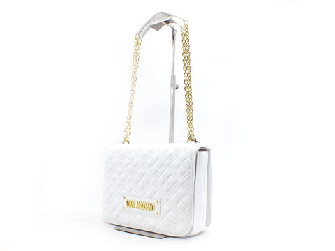 LOVE MOSCHINO Borsa Quilted Trapuntata Manici Catena Bianco JC4000PP1CLA0100
