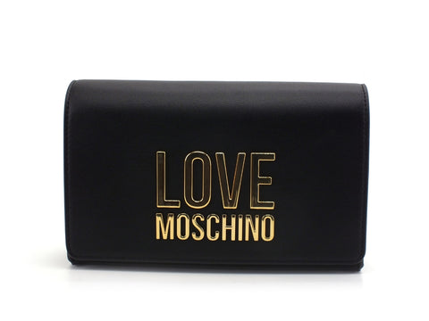 LOVE MOSCHINO Pochette Catena Logo Oro Nero JC4127PP1CLN2000