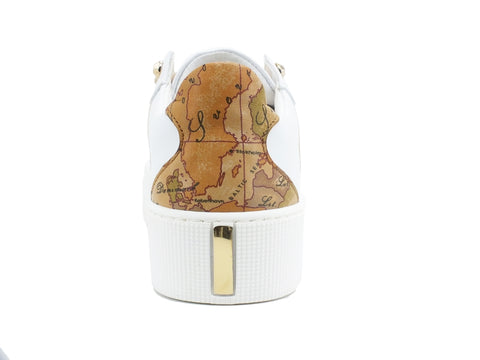 ALVIERO MARTINI 1A CLASSE Sneaker Platform Fascia Borchie White ZA262-201C