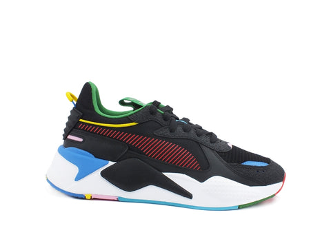 PUMA RS-X Intl Game Sneaker Uomo Black Risk Red Blue Yellow  381821 02