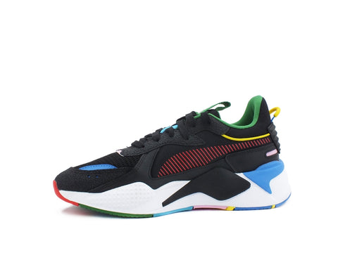 PUMA RS-X Intl Game Sneaker Uomo Black Risk Red Blue Yellow  381821 02