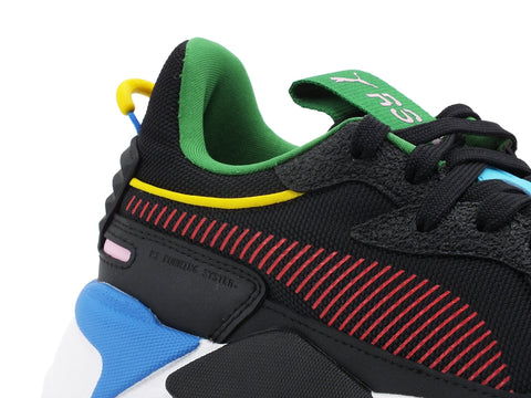 PUMA RS-X Intl Game Sneaker Uomo Black Risk Red Blue Yellow  381821 02