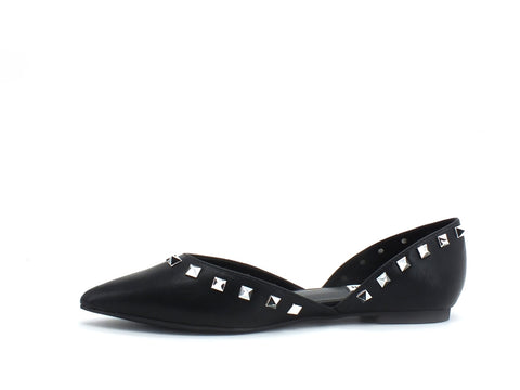 STEVE MADDEN Firenze Ballerina Punta Borchie Black FIRE07S1