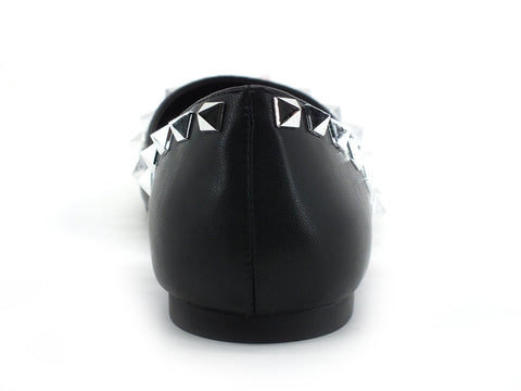 STEVE MADDEN Firenze Ballerina Punta Borchie Black FIRE07S1