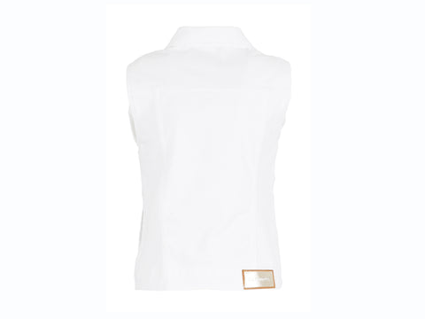 CAFENOIR Gilet Smanicato Pizzo Bianco JJ6020