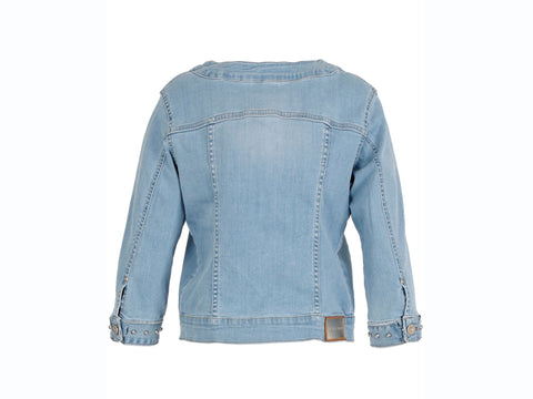CAFENOIR Gilet Maniche 3/4 Borchie Bleach JJ6030
