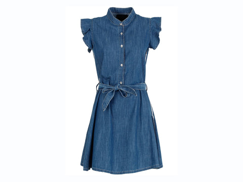 CAFENOIR Abito Jeans Smanicato Blu Denim Chiaro JJ6130