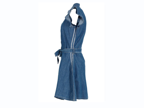 CAFENOIR Abito Jeans Smanicato Blu Denim Chiaro JJ6130