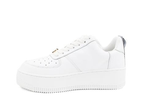 WINDSOR SMITH Sneaker Ox Platform Pelle White RACERR