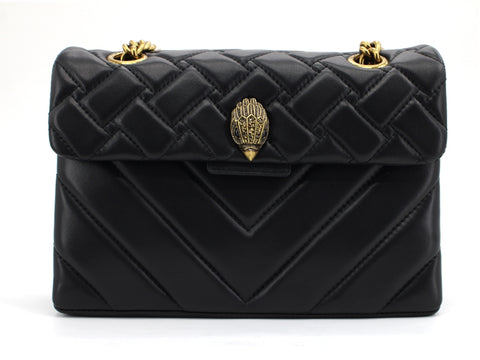 KURT GEIGER Leather Kensigton X Bag Borsa Black 1470400109