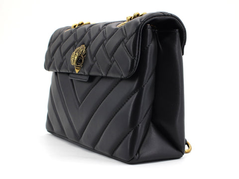 KURT GEIGER Leather Kensigton X Bag Borsa Black 1470400109