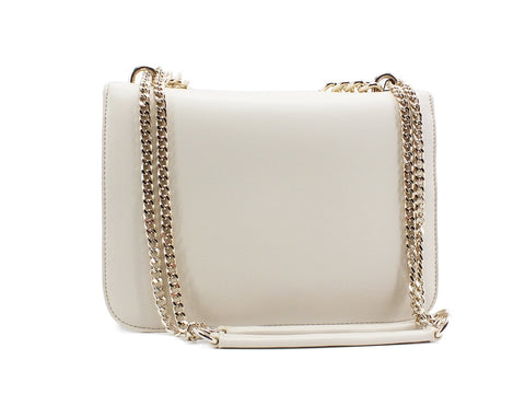 LOVE MOSCHINO Borsa Small Grain Catena LOVE Avorio JC4226PP0BKD0110