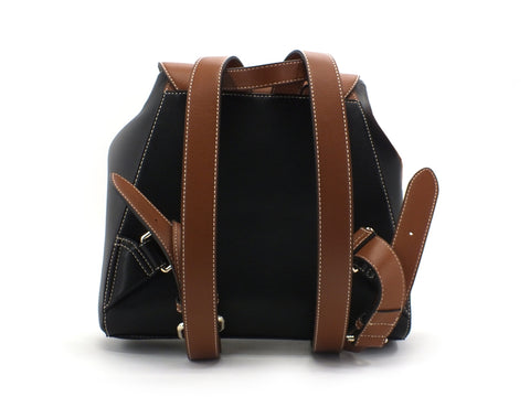 LOVE MOSCHINO Zaino PU Mix Nero Cuoio Avorio JC4118PP1BLB100B