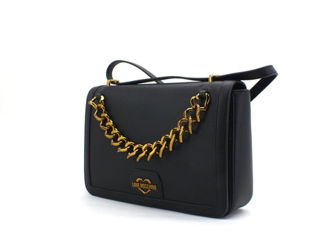 LOVE MOSCHINO Borsa Tracolla PU Catena Nero JC4095PP1BLO0000