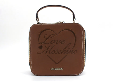 LOVE MOSCHINO Tracolla Manico Logo Cuore Cuoio JC4023PP1BLC0200