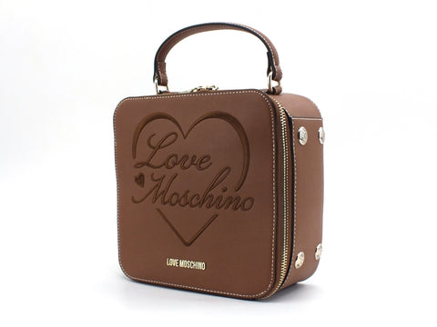 LOVE MOSCHINO Tracolla Manico Logo Cuore Cuoio JC4023PP1BLC0200