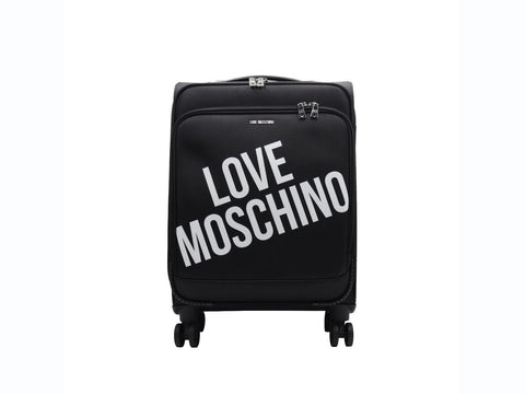 LOVE MOSCHINO Trolley Viaggio Nylon PU Logo Nero JC5100PP0BLU100A