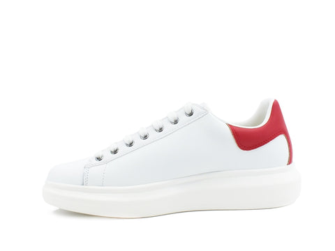 GUESS Sneaker Uomo Pelle Retro White Red FM5SLRLEA12