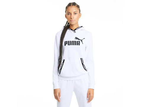 PUMA Amplified Hoodie Felpa Cappuccio White 585910 02