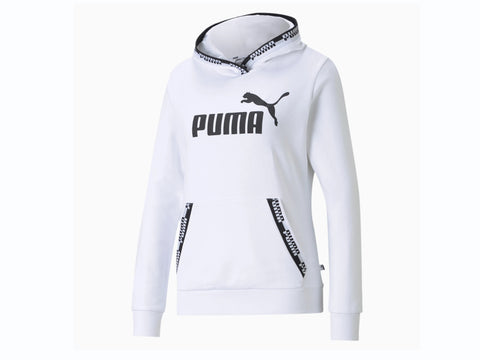 PUMA Amplified Hoodie Felpa Cappuccio White 585910 02