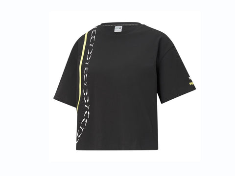 PUMA Elevate Graphic Tee WNS T-Shirt Donna Black 531080 01