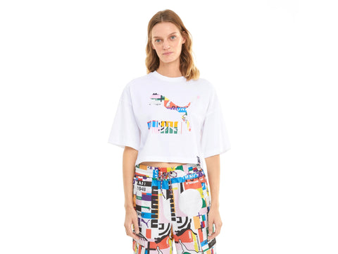 PUMA PI Graphi Tee T-Shirt Donna White Multi 59970262