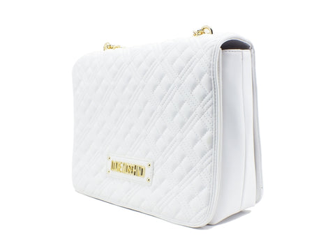LOVE MOSCHINO Borsa Trapuntata Catena Big Quilted Bianco JC4001PP1CLA0100