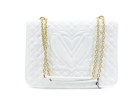 LOVE MOSCHINO Borsa Trapuntata Catena Big Quilted Bianco JC4001PP1CLA0100