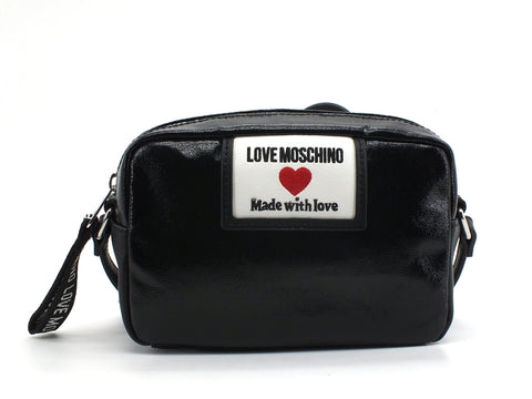 LOVE MOSCHINO Borsa Pochette Canvas Logo Nero JC4033PP1CLC100A