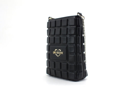 LOVE MOSCHINO Borsa Tracolla Nappa Pu Embossed Nero JC4042PP1CLD0000