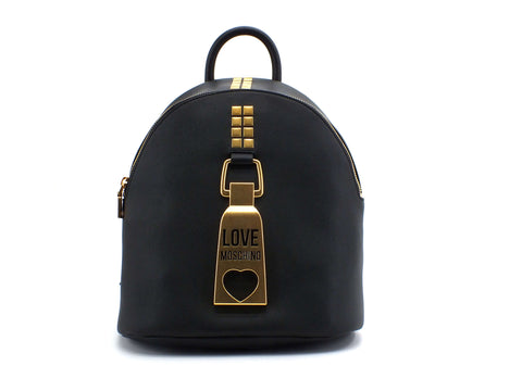 LOVE MOSCHINO Zaino Pu Logo Metal Nero JC4087PP1CLN0000