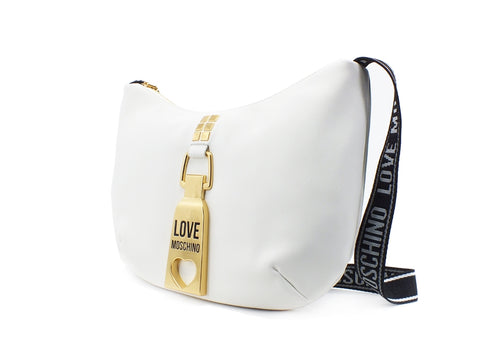 LOVE MOSCHINO Borsa Tracolla Pu Mezza Luna Bianco JC4089PP1CLN0100