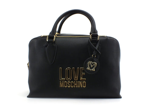 LOVE MOSCHINO Borsa Manici Tracolla Bonded Pu Nero JC4110PP1CLJ000A