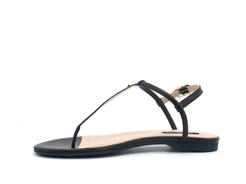 PATRIZIA PEPE Sandalo Infradito Borchie Gold Nero 2VA248-A3KW