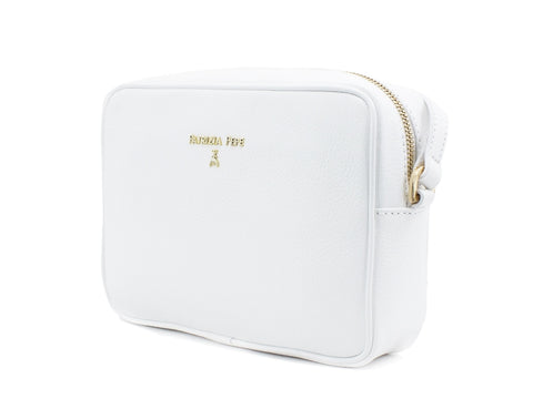 PATRIZIA PEPE Tracolla Pelle Logo Bianco 2V8985-A4U8N