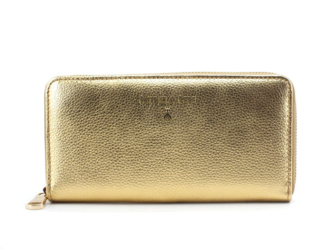 PATRIZIA PEPE Portafoglio Donna Zip Around Oro Gold Star 2V4879-A4U8N