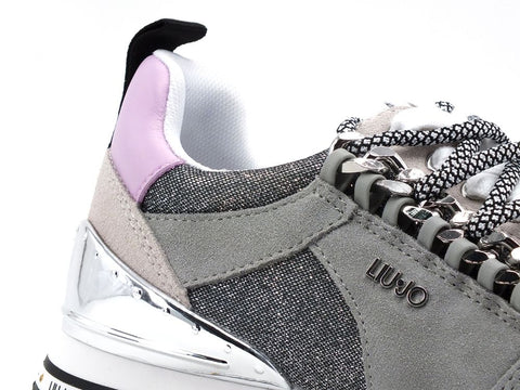 LIU JO Maxi Wonder 22 Sneaker Running Catene Grey BA1065PX027