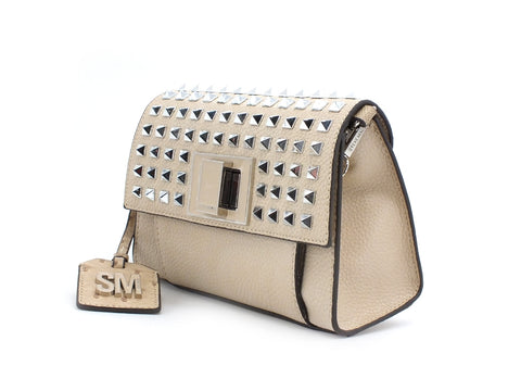 STEVE MADDEN Borsa Pochette Crossbody Pelle Borchie Nude BSTYLE