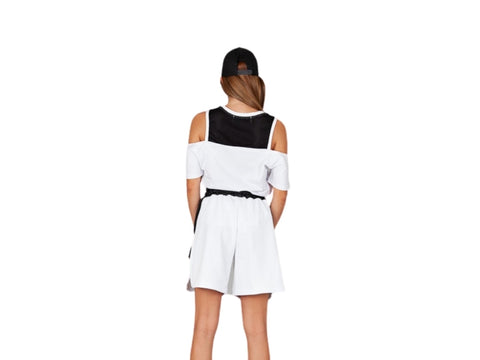WOLM Maglia Canotta Basket Inserto Traforato White 21PEW176
