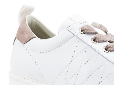 PAN CHIC Sneaker Low Cut Sneaker Donna White Powder Pink P01W16001LK1