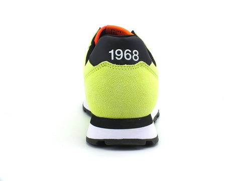 SUN68 Tom Solid Nylon Sneaker Uomo Giallo Fluo Z31101