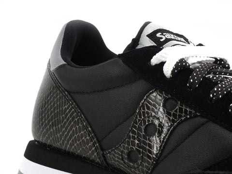 SAUCONY Jazz Triple W Snake Skin Sneaker Donna Black Snake S60550-2