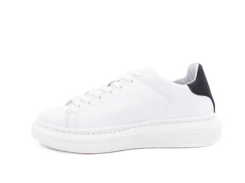 2STAR Sneaker PR Retro Sneaker Donna White Black 2SD2879