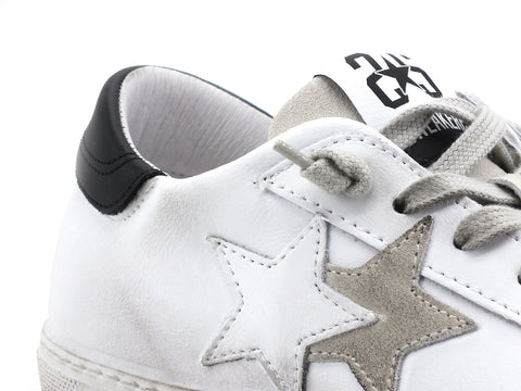 2STAR Sneaker Low Donna Tricolor Bianco Nero Ghiaccio 2SD2806