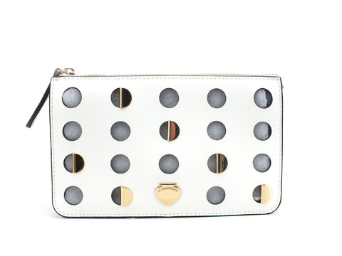 LE PANDORINI Iris Mini Day Borsa Pochette Traforata Off White PE21DAO02784-01