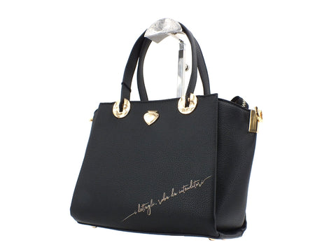 LE PANDORINE Gardenia Dettagli Borsa Manici Black PE21DAP02785-04